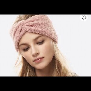 Pink Fuzzy Wrapped Headband